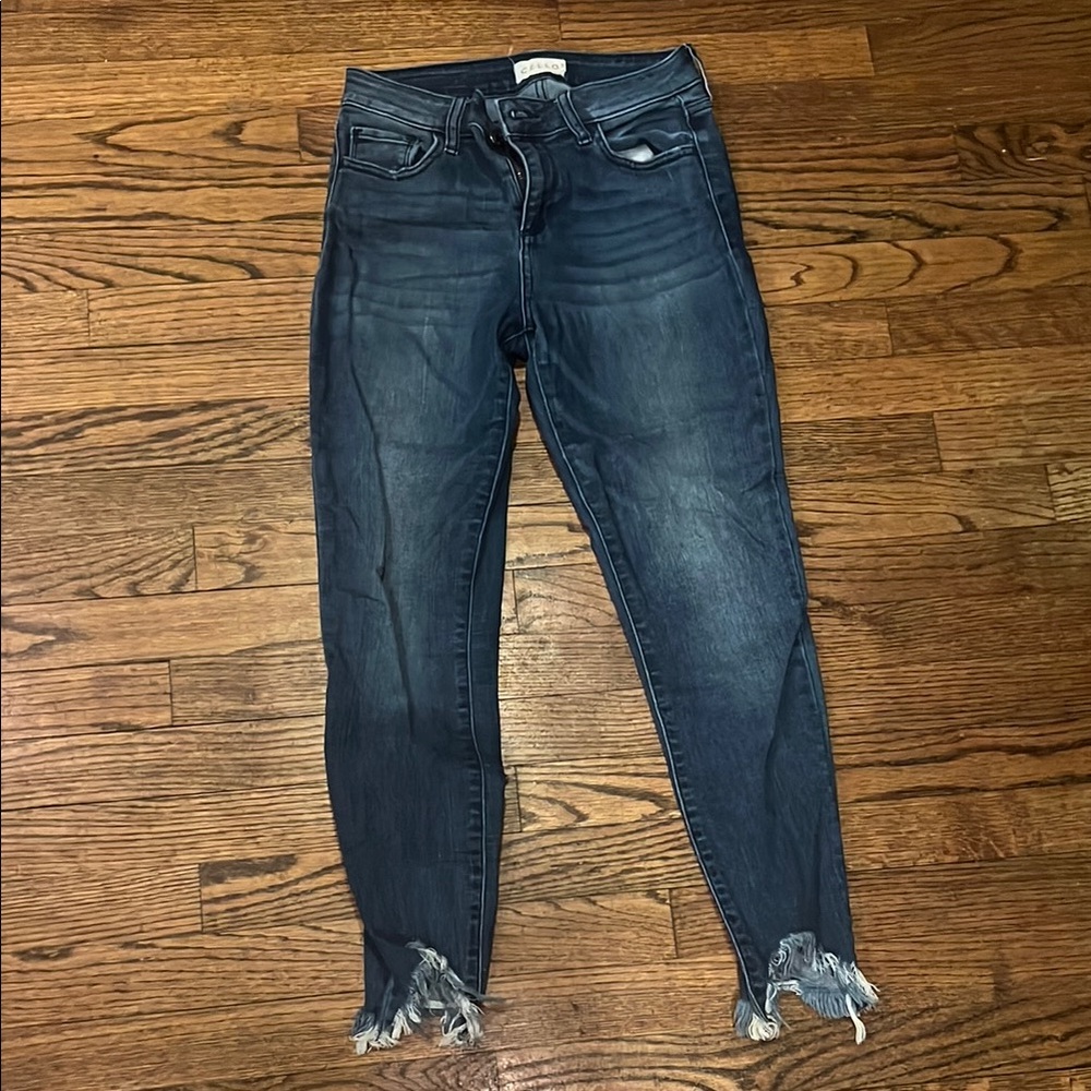 Women's Distressed Blue Jeans